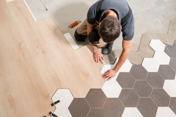 Flooring installation services in Grandview